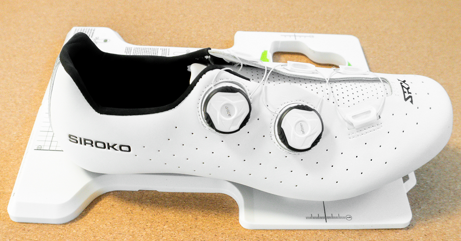 Ausrichtung eines Cleats unter einem Rennradschuh